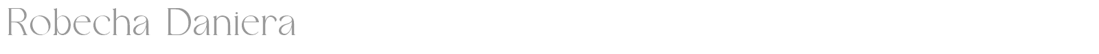 Robecha Daniera font preview